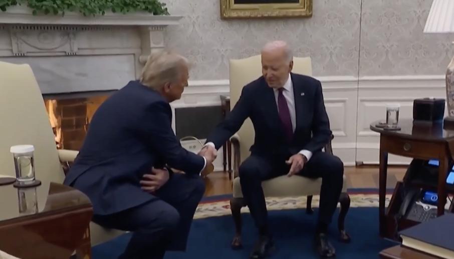 बाइडेन र ट्रम्पवीच ह्वाइट हाउसमा भेटघाट, सहज सत्ता हस्तान्तरणको अवस्थाप्रति दुवै नेताद्धारा खुशी व्यक्त